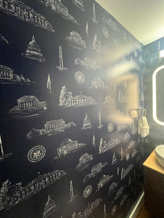 Wallpaper installation in Albany Park Chicago