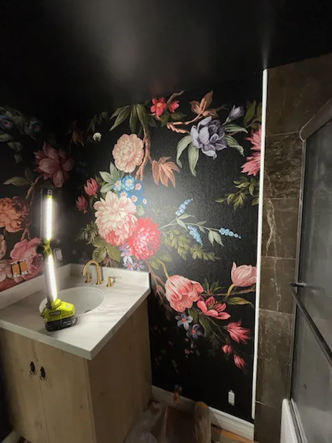 Wallpaper installation in Little Village Chicago