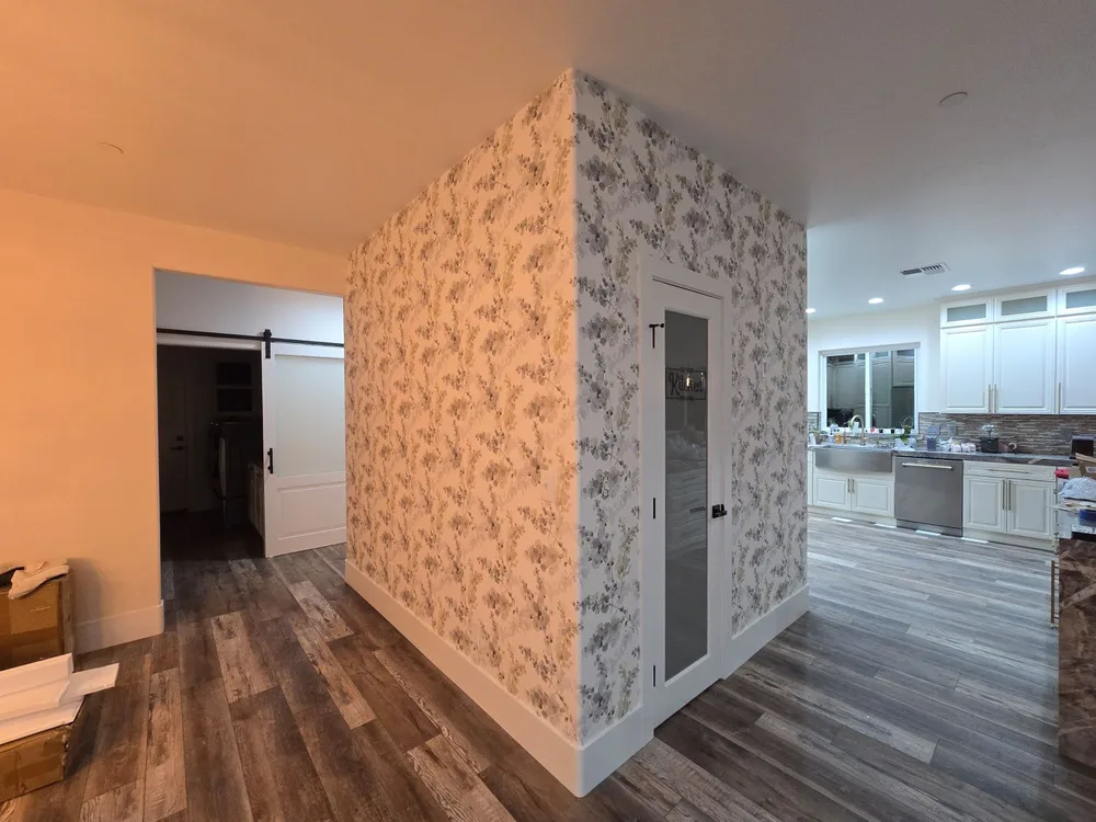 Wallpaper installation in Portage Park Chicago